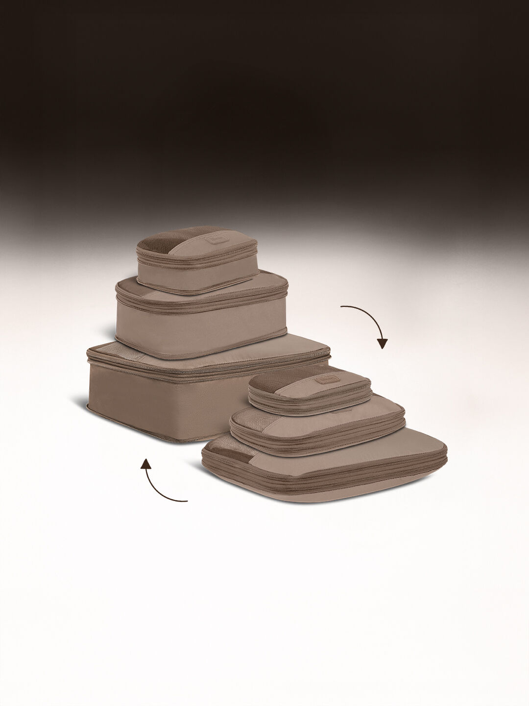 SET ORGANISATEURS DE BAGAGES A COMPRESSION 