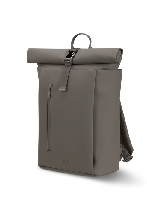 Lipault Lost In Berlin Rolltop Backpack 2.0  Ash Stone
