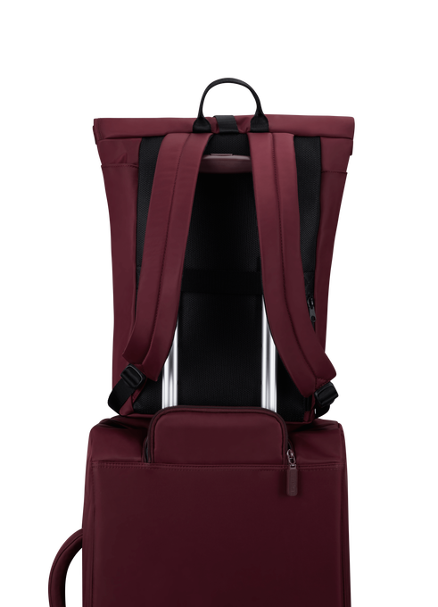 Lipault City Plume Rolltop Backpack  Bordeaux