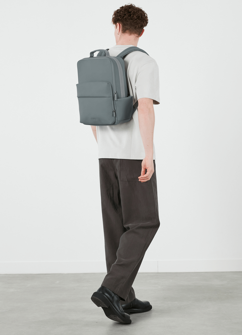 Lipault Lost In Berlin Lifetrotter Backpack  Cement Storm