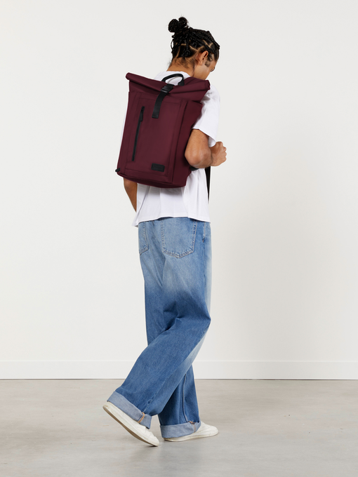 Lipault City Plume Rolltop Backpack  Bordeaux