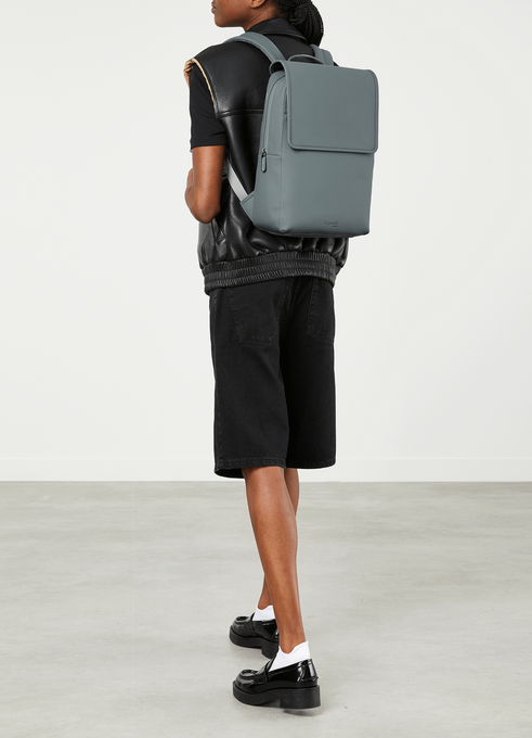 Lipault Lost In Berlin Square Backpack 2.0  Cement Storm