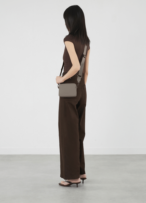 Lipault Lost In Berlin Crossbody Bag - The Box  Ash Stone