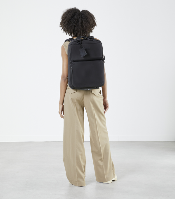 Lipault 4BIZ Laptop Backpack with Wheels Black